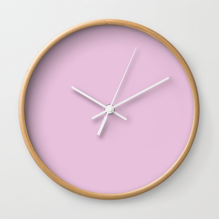 Excited Pink Wall Clock