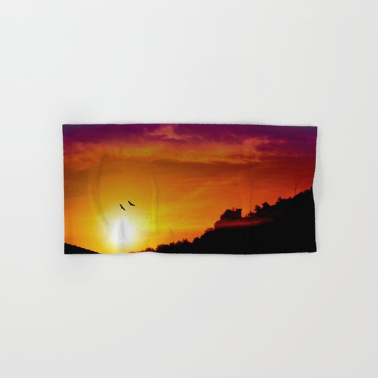 At the rising sun Hand & Bath Towel
