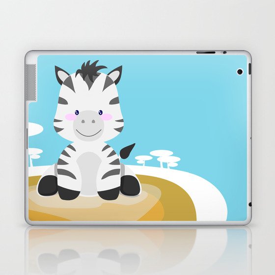 Zebra in the savannah Laptop & iPad Skin