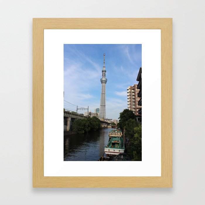 tallest building in Japan Framed Art Print