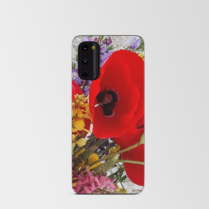 Summer Poppy bouquet Android Card Case