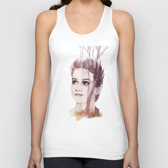 born beneath the autumn sky Unisex Tank Top