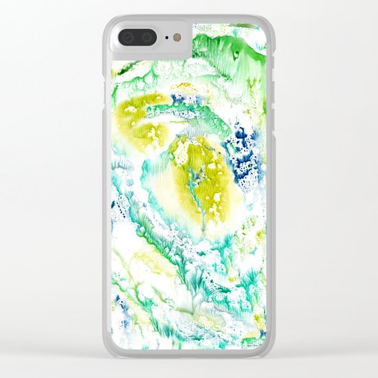 Drips of paint Clear iPhone Case