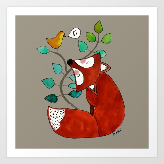 Ernst the fox Art Print