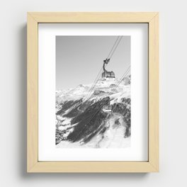 Let me off at the Top Recessed Framed Print