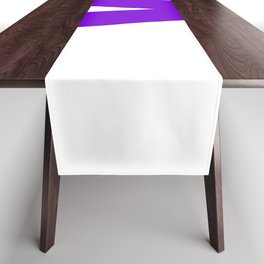 letter V (Purple & White) Table Runner
