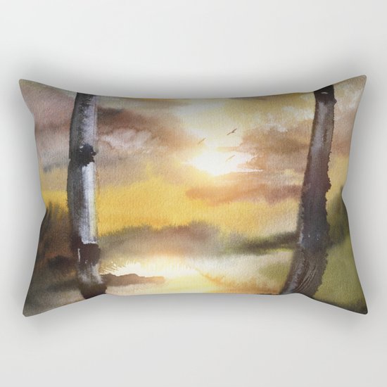 Calling The Sun XVII Rectangular Pillow