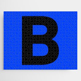 Letter B (Black & Blue) Jigsaw Puzzle