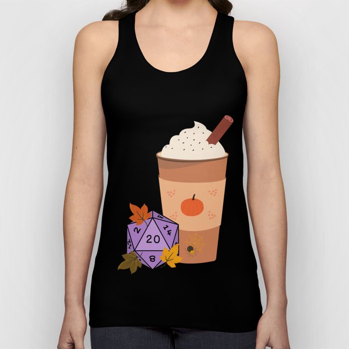 Pumpkin Spice & Dungeons and Dragons Dice Tank Top