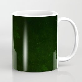 Beautiful Fractal Pines in the Misty Spring Night Coffee Mug | Night, Pinetrees, Forestgreen, Graphicdesign, Abstract, Forest, Spring, Fractals, Trees, Dark 