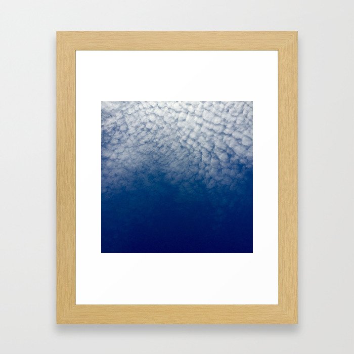 Cloudy Cali Framed Art Print