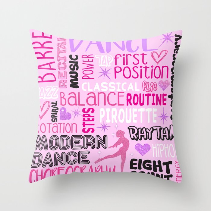 I love Dance Throw Pillow