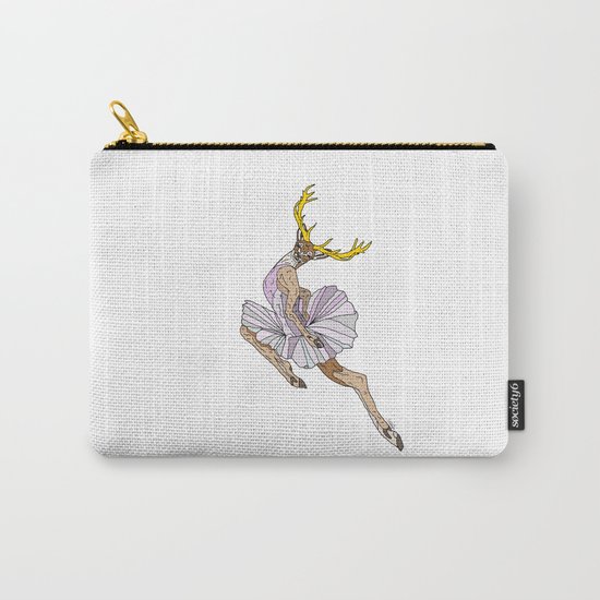 Reindeer Ballerina Tutu Carry-All Pouch