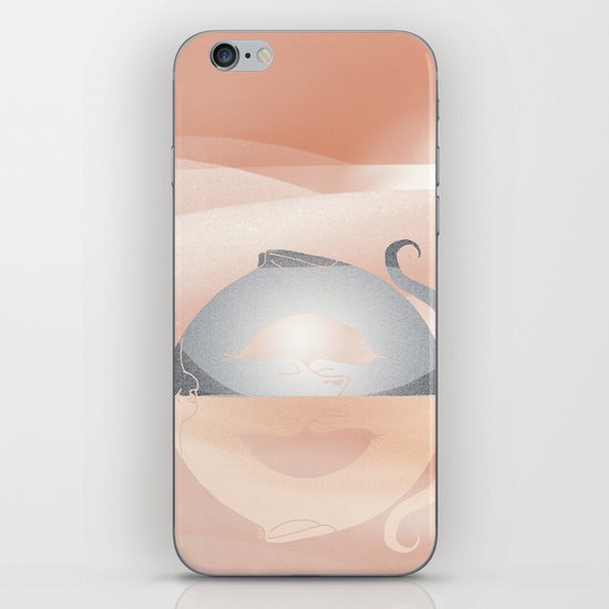 little dragon in his dream illustration iPhone & iPod Skin