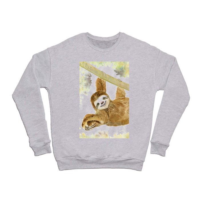 Smiley Sloth Crewneck Sweatshirt