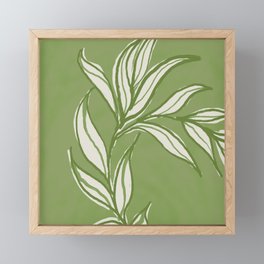 Sage Green Matcha  Framed Mini Art Print