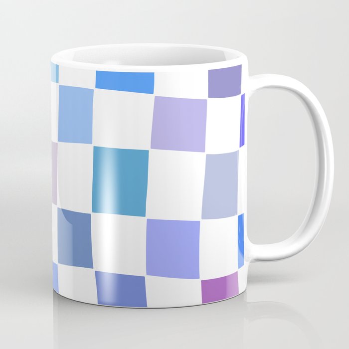 Blue Check Coffee Mug