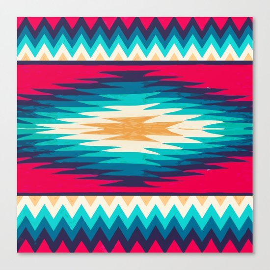 SURF GIRL CHEVRON Canvas Print