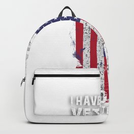 I Have Two Titles Veteran Dad And I Pick Them Both For Pats print Backpack