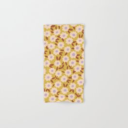 Kalina #2 Hand & Bath Towel | Retro, Midcentury, Drawing, Nature, Illustration, Floral, Curated, Flowers, Natural, Pattern 
