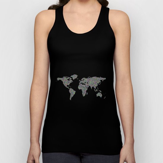 World map Unisex Tank Top