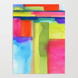 abstract cubes Poster