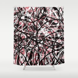Origins 8. Abstract Drawing.  Shower Curtain