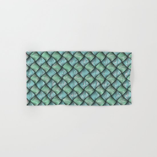 Patchwork Moire Silk Hand & Bath Towel