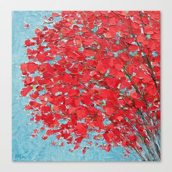 Highlands Red Maple Canvas Print