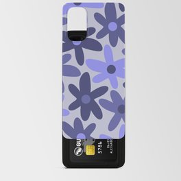 Daisy Time Floral Pattern in Periwinkle Purple Tones Android Card Case