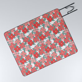 coral pink and mint green flowering dogwood symbolize rebirth and hope Picnic Blanket