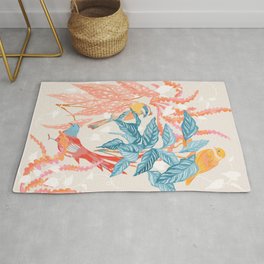 Birds and Plants Rug