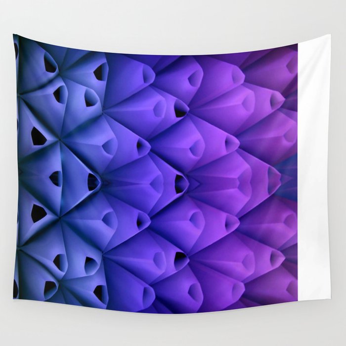 Neon Cones  Wall Tapestry