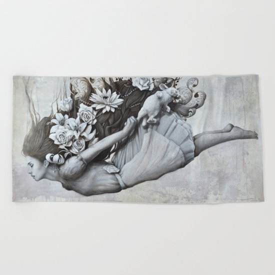 Le jardin d'Alice Beach Towel