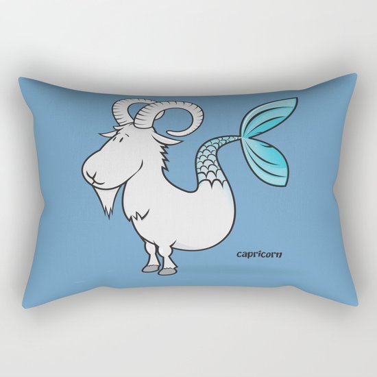 funny zodiac/capricorn Rectangular Pillow
