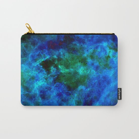 Slate Marble Clouds - Deep Sea Carry-All Pouch