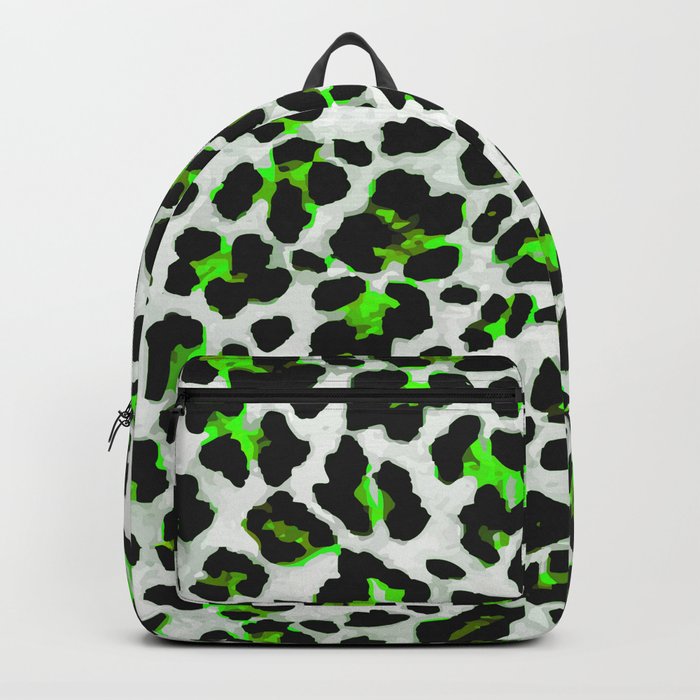 Lime Green Leopard Spots (viii 2021) Backpack