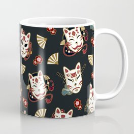 Kitsune Mood Masks Coffee Mug