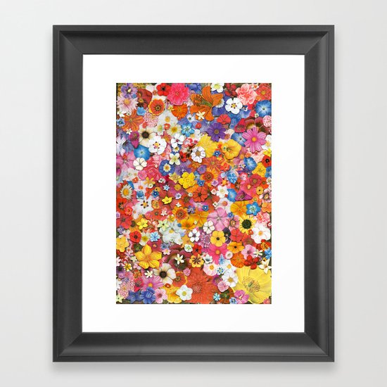 Flower Framed Art Print