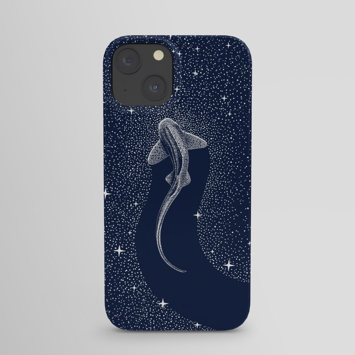 Leopard Shark in Cosmos iPhone Case