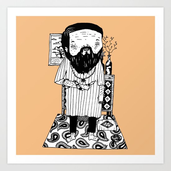 Snake Master Art Print