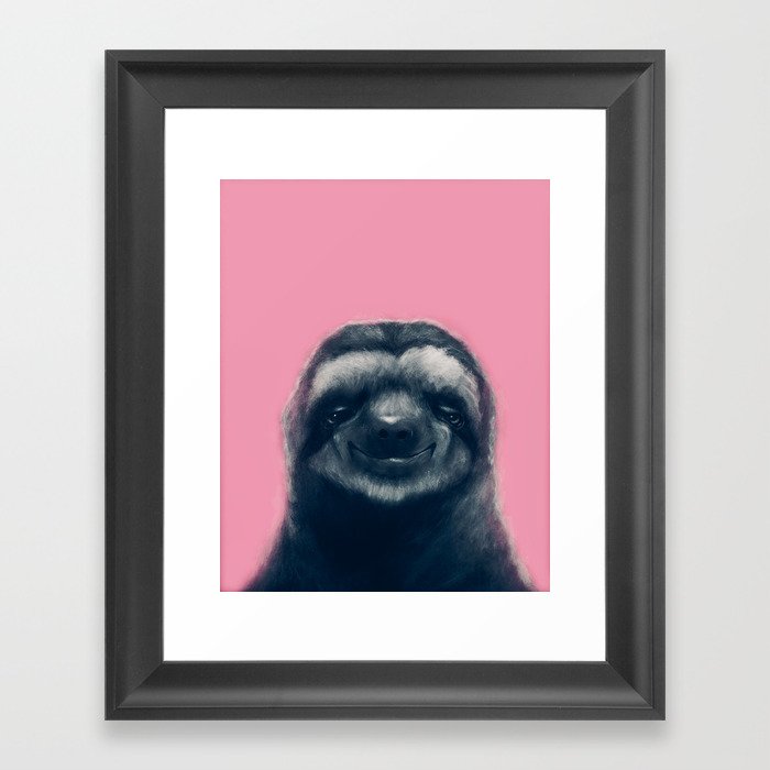 Sloth #1 Framed Art Print