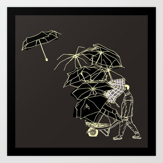 No couro! Art Print