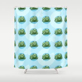 Chonk Frog Shower Curtain