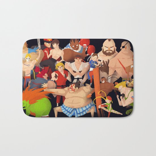 Street Fighter Bath Mat