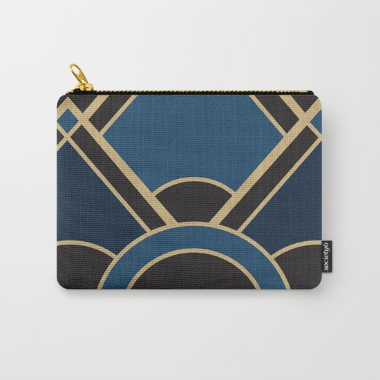 Art Deco New Tomorrow In Blue Carry-All Pouch