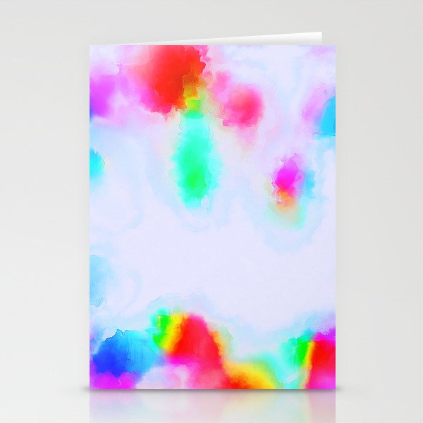 Colorful Tie Day Paint Stationery Cards