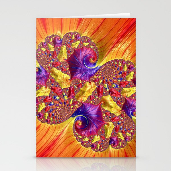 Fractal Fantasy Stationery Cards By Colettelrsn