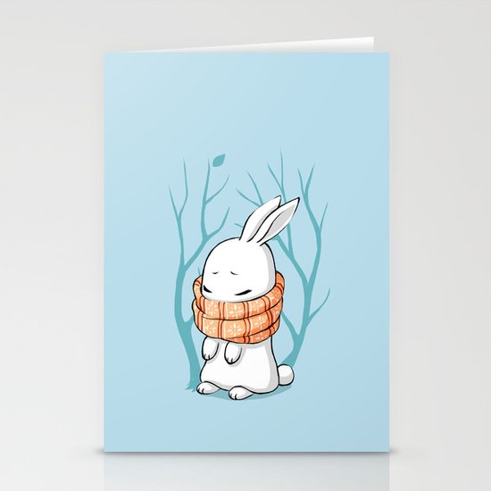 Winter Bunny Stationery Cards