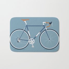 My Bike Dark Blue Bath Mat | Hipster, Bike, Roadbike, Drawing, Bikelife, Biking, Cyclist, Cycling, Cyclinglife 
